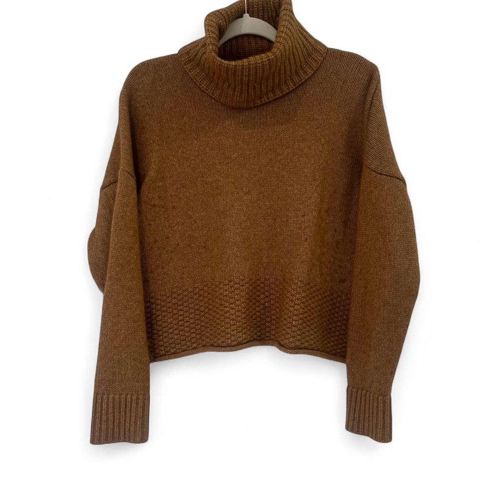 Madewell Cozy Camel Turtleneck Sweater, Sz S
